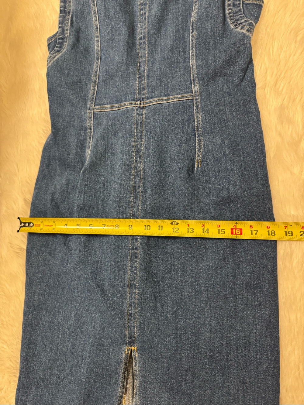 Pilcro Blue Denim Midi Dress - Picture 9 of 15